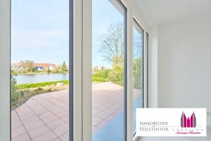 Neubau 2-Zimmer-Wohnung mit großer Terrasse und Wasserblick in Lübeck St. Gertrud